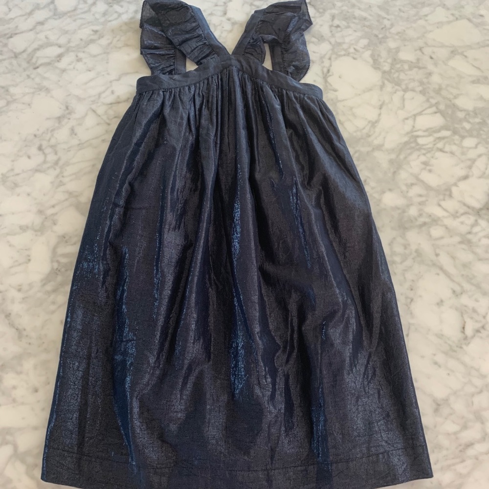 Crewcuts formal girls dress with ruffled top